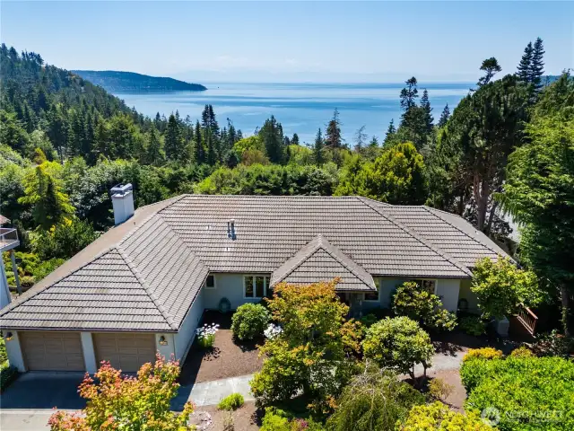 Perched in The Pointe neighborhood, looking out at Rosario Strait.