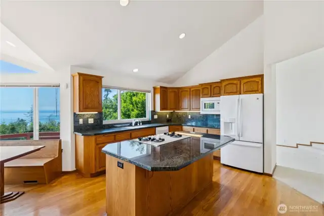 Views from every window in the kitchen.