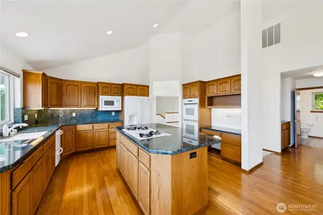 Solid Oak flooring.