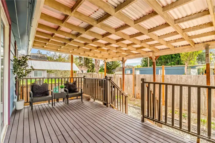 Spacious backdeck