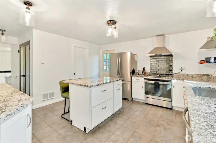 Gas Range in Kitchen