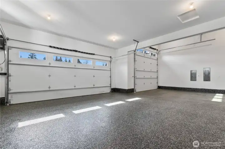 Oversized garage, either 2 cars and an RV Oversized garage, either 2 cars and an RV