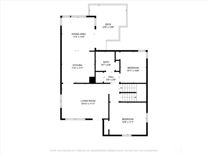 Main level floor plan