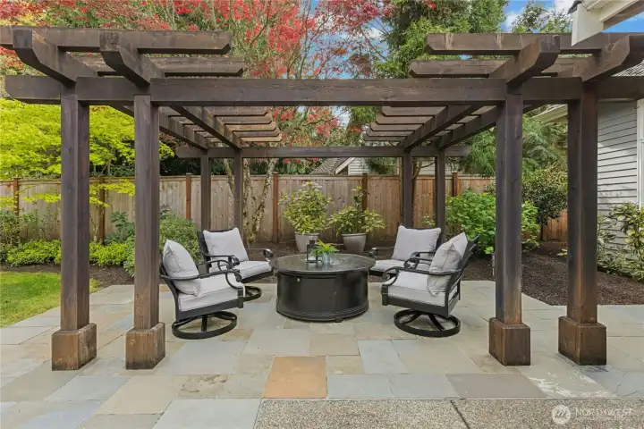 This gazebo area is a classic and cozy spot for a firepit or ?? How will you use this space?
