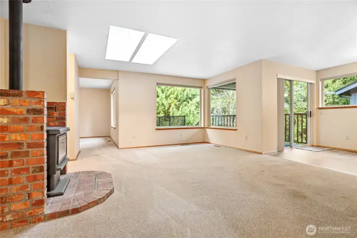 From entryway looking forward to living room