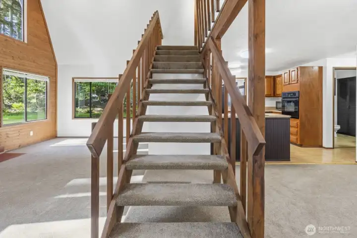 Stairs to Loft and Primary Stairs to Loft and Primary