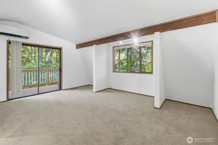 Primary Bedroom with Slider to Deck Primary Bedroom with Slider to Deck
