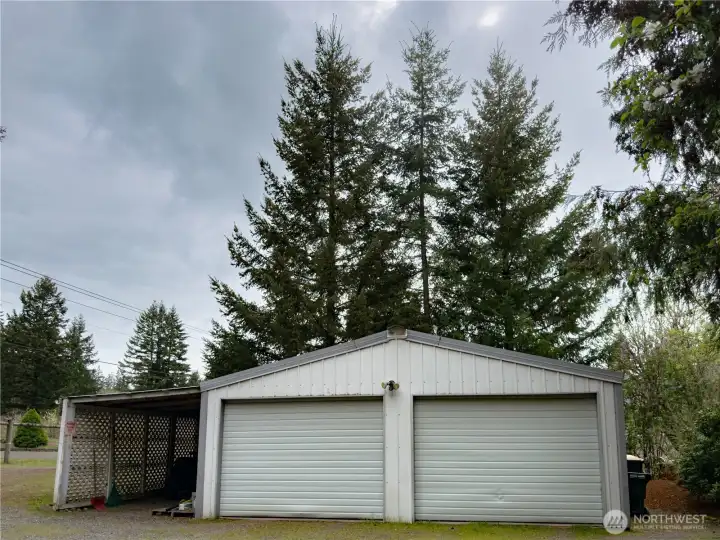 Detached two car garage