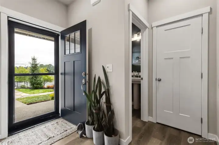 Screen door provides a cool summer breeze.