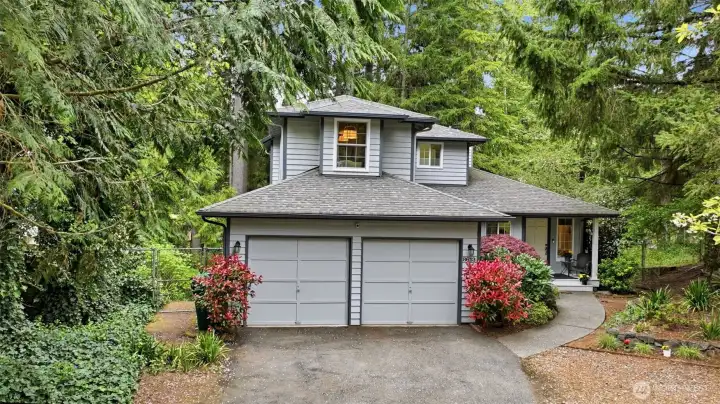 Welcome home to your wooded bliss.