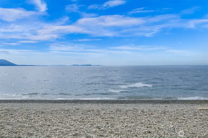 Expansive shoreline and open water views create a peaceful Pacific Northwest backdrop. Expansive shoreline and open water views create a peaceful Pacific Northwest backdrop.