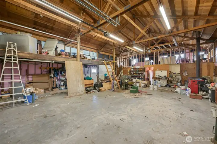 Detached shop interior Detached shop interior