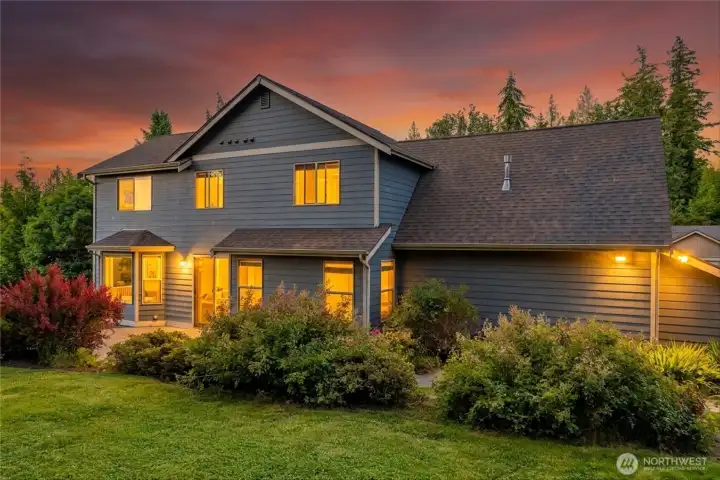The home has beautiful space both inside and outside.