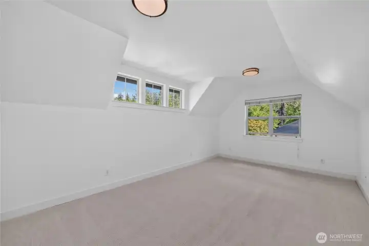 Another view of the upstairs bonus room.