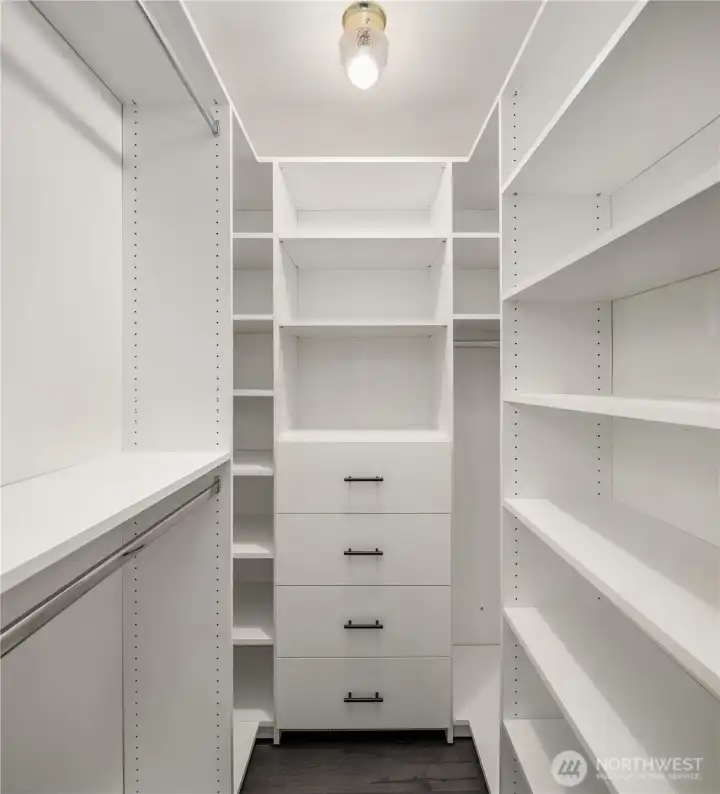 Primary closet