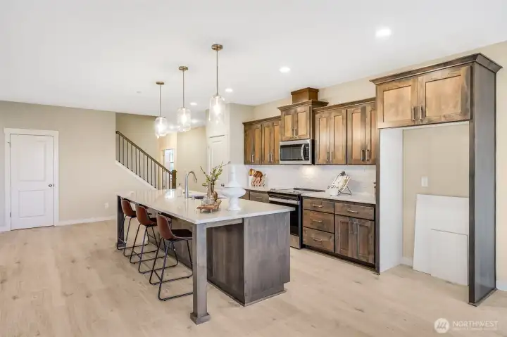 Example of builder finishes in similar staged model home