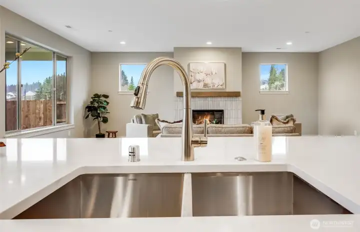 Example of builder finishes in similar staged model home