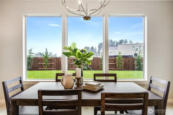 Example of builder finishes in similar staged model home