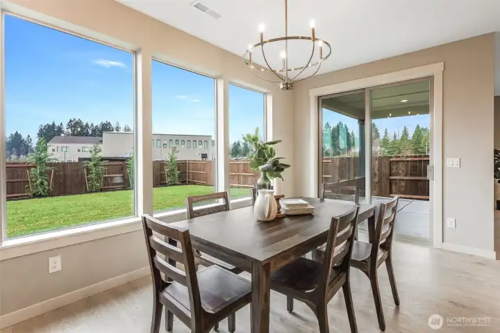 Example of builder finishes in similar staged model home