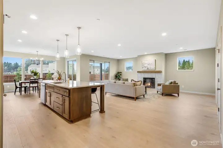 Example of builder finishes in similar staged model home