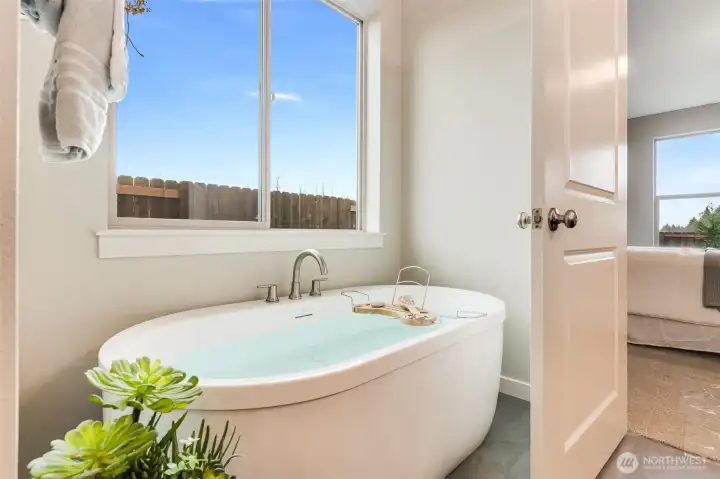 Example of builder finishes in similar staged model home