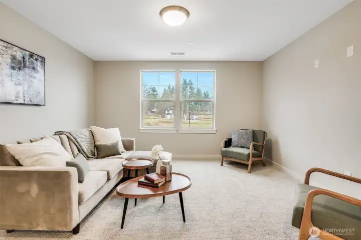 Example of builder finishes in similar staged model home