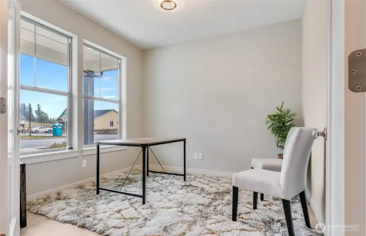 Example of builder finishes in similar staged model home