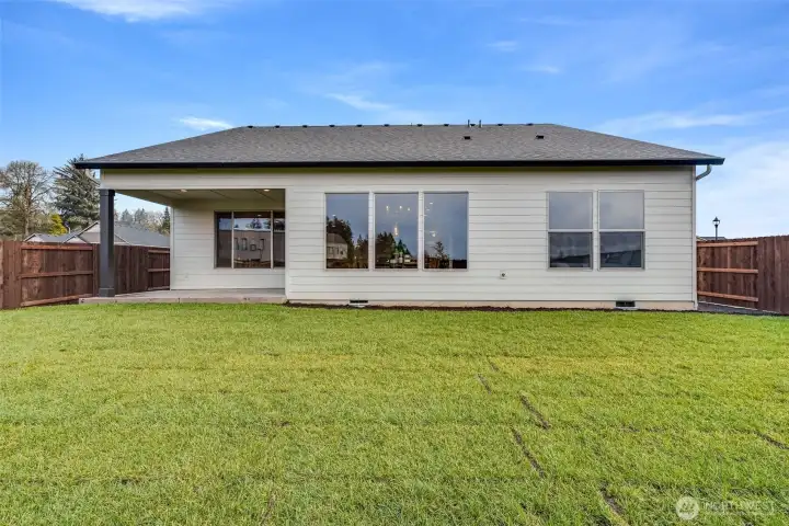 Example of builder finishes in similar staged model home