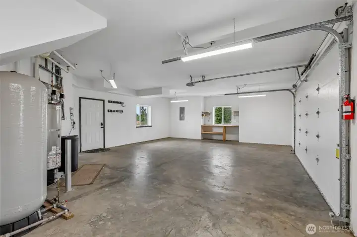 Spacious 2 car garage.