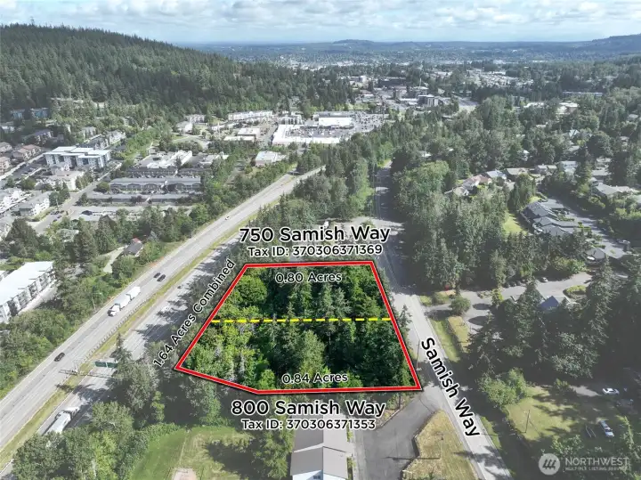 View - Both lots: 750 & 800 Samish Way View - Both lots: 750 & 800 Samish Way