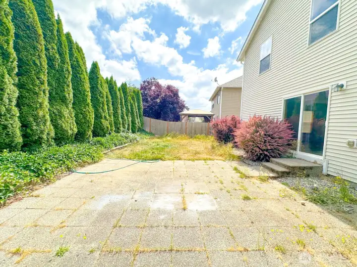 Fully Fenced Backyard Fully Fenced Backyard