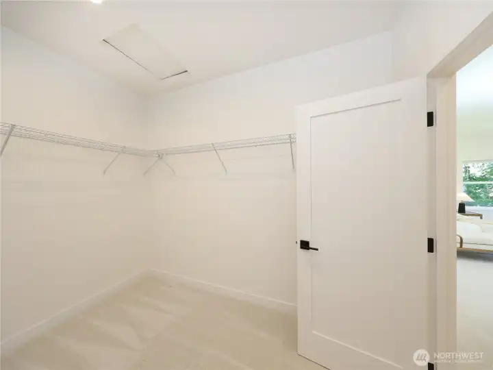Large master closet Large master closet