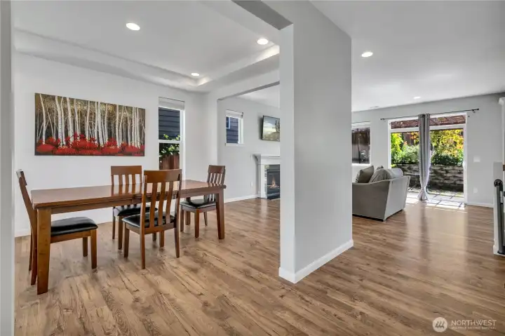 Nine foot ceiling throughout the main floor! Special recessed lighting package! Gorgeous flooring! Nine foot ceiling throughout the main floor! Special recessed lighting package! Gorgeous flooring!