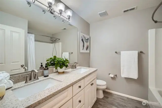 Remodeled throughout, double sinks, quartz counter.