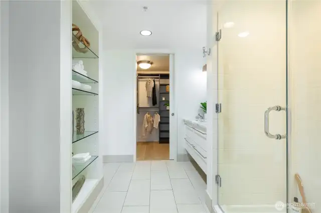 Step into your walk-in closet…