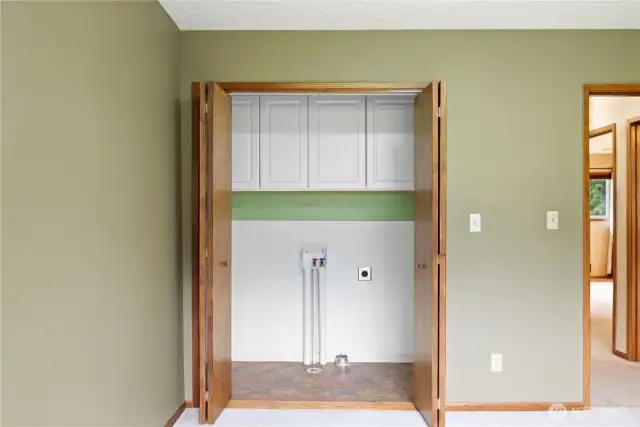 with a laundry closet