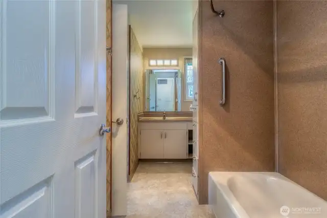 Full bath attached to bedroom #2
