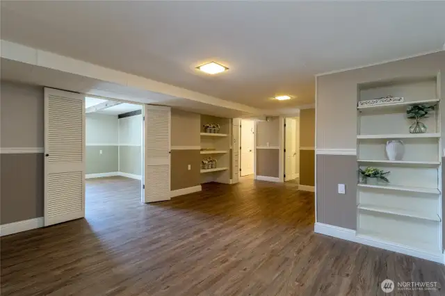 Great flexible space, so many possibilities, game room, lower level dining, exercise space, home office.....