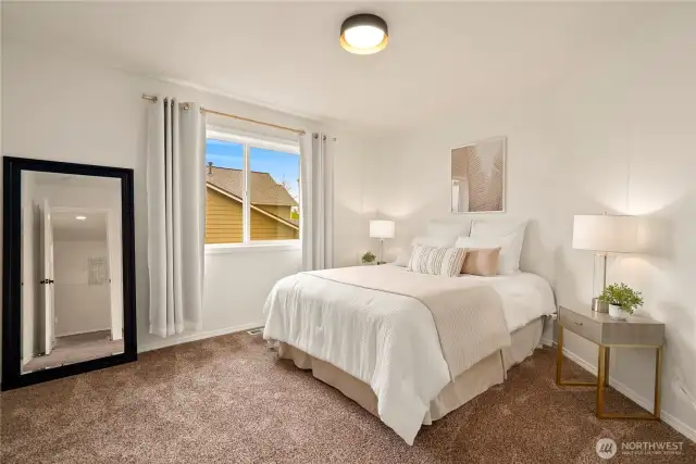 Bedroom 2 of 4, with a walk in closet!