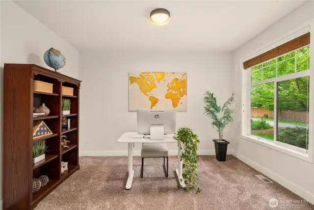 Main floor office/den, or can be used as a bedroom