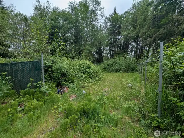 Fenced storage area