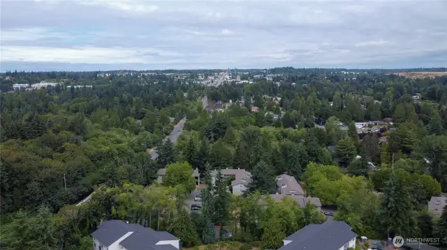 Looking North, minutes to shops and restaurants.