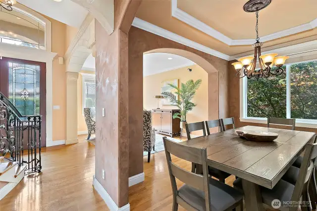 This home is large and has a very warm and inviting presence.