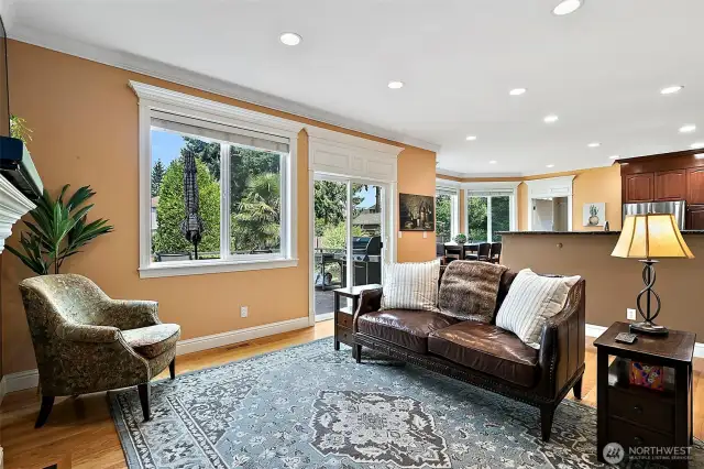 The open concept design promotes connection and comfort.