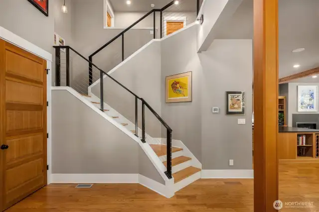 Stairs to upstairs level