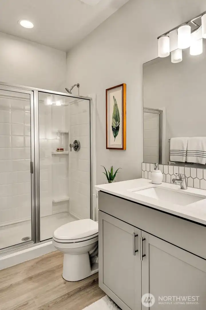 3/4 Main level Bath next to Main Level Bedroom