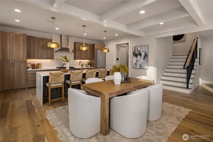 Ample dining room space