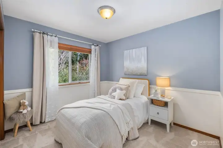 Bedroom #2 with closet organizers