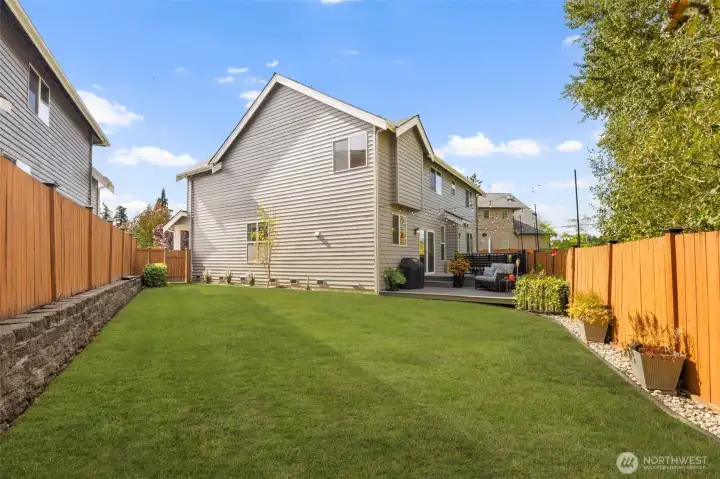Wonderful side yard for extra play!