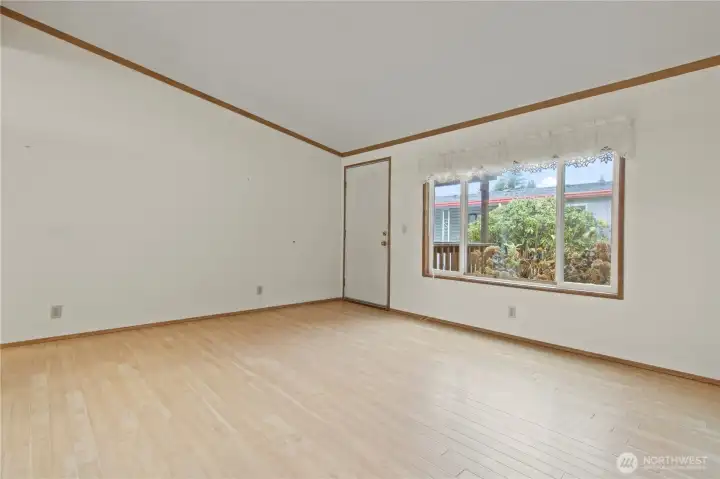 Enter into the formal living room.